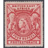 Stamps BRITISH EAST AFRICA-1897-1903 4r Carmine. A mounted mint example SG 95