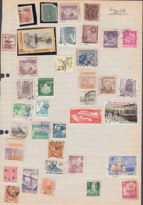 World stamps in plastic folder including CHINA, India, USA etc - Image 3 of 4