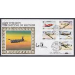 STAMPS : 1990 Jersey Battle of Britain cover signed by Bill Randell