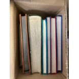 Box with seven stockbooks, various sizes, very good condition, some as new