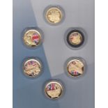 Coins : 2022 Falklands War London Mint special pack of Layered Gold coins