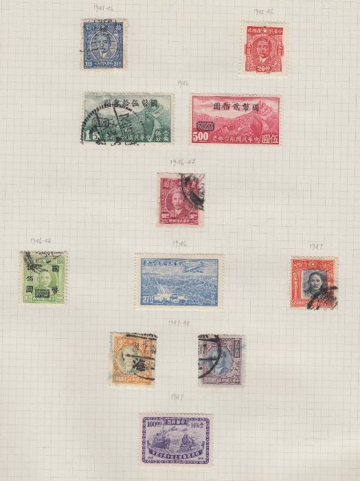 STAMPS CHINA Mint & used issues on 21 album pages ranging from 1890's to 1950's - Image 4 of 5