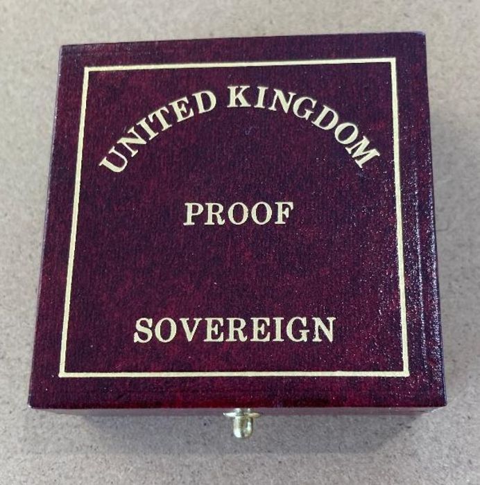 Coins : 1989 500th Anniversary Proof Sovereign boxed with cert 4485 - Image 3 of 4