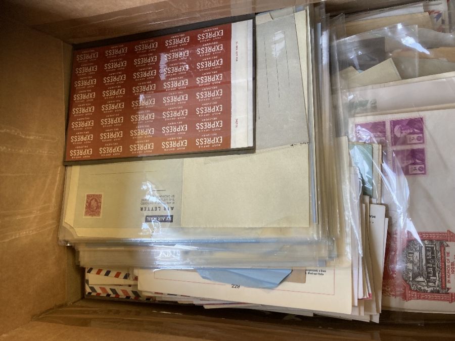 STAMPS : Box of 100's of World covers, including Prestwick crash cover