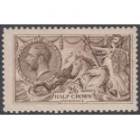 STAMPS : GREAT BRITAIN 1918 2/6 Chocolate Brown, lightly mounted mint slight toning SG 414