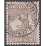 STAMPS : AUSTALIA 1913 2/- Brown good used example SG 12