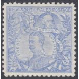 STAMPS NEW SOUTH WALES 1905 20/- Cobalt Blue perf 11, mounted mint SG 350