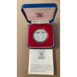 Coins : 1977 Coronation Crown, silver proof in Royal Mint box