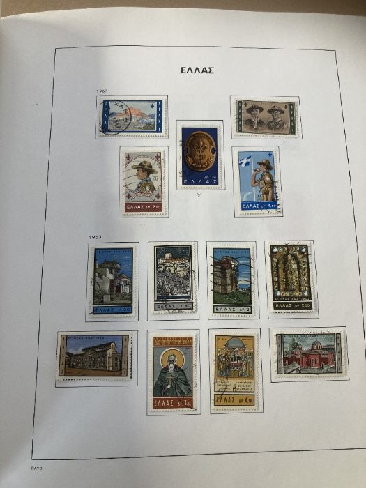 STAMPS GREECE Used collection in boxed DAVO album 1945 - 1985 - Image 5 of 5