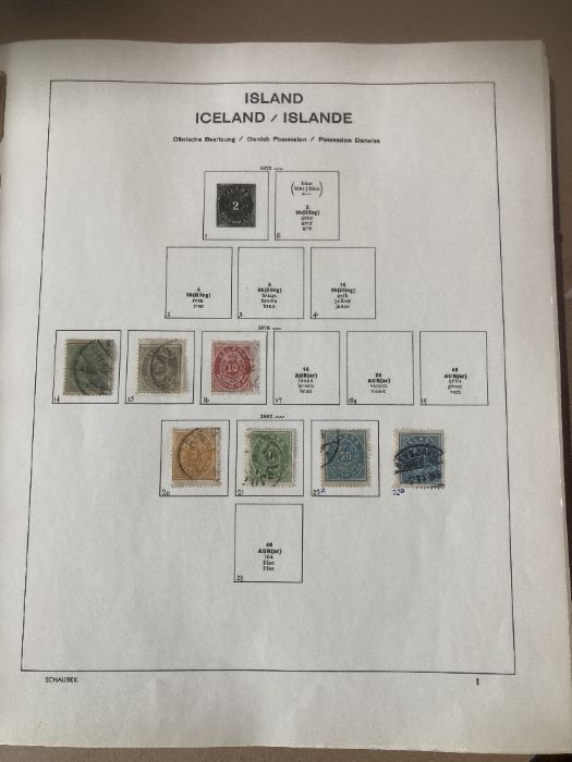 STAMPS ICELAND Used collection 1870's to 2005 in Schaubek printed album, generally sparsely filled - Image 5 of 5