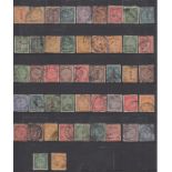STAMPS CHINA Coiled Dragons on stock page all used, unchecked for varieties or scarce postmarks