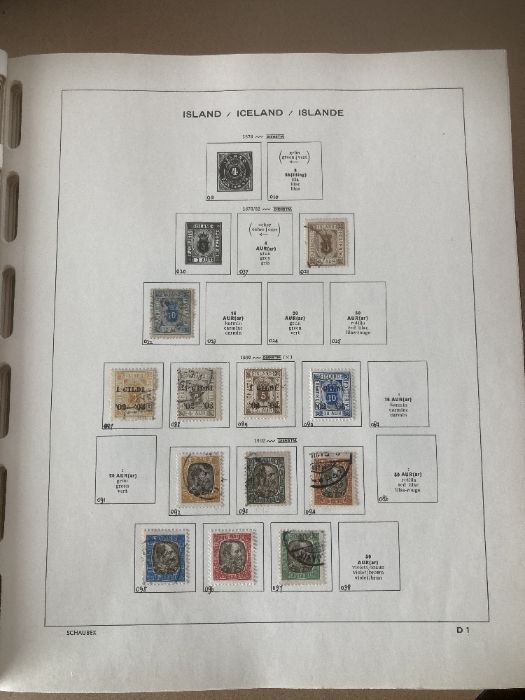 STAMPS ICELAND Used collection 1870's to 2005 in Schaubek printed album, generally sparsely filled - Image 2 of 5