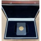 Coins : 1916 Gold Sovereign, Sydney Mint slabbed and in display box with cert
