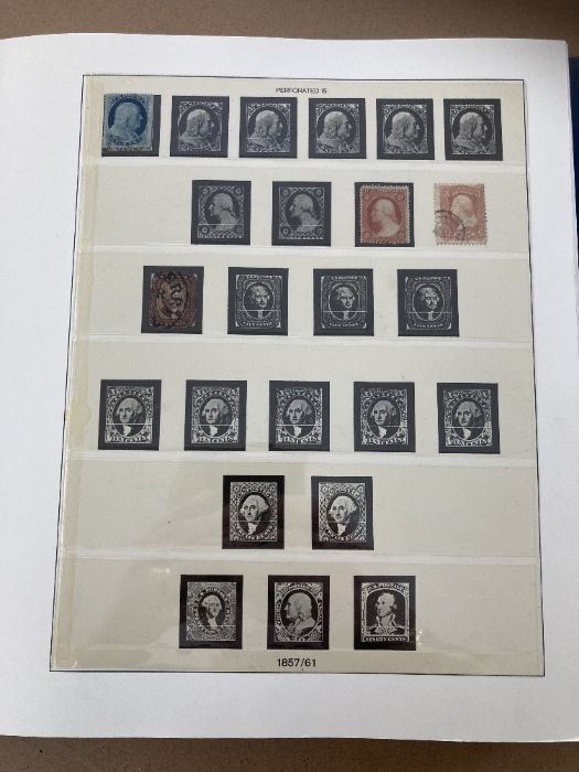 STAMPS USA Lindner hinge-less printed album with issues from 1850s to 1936 - Image 2 of 7