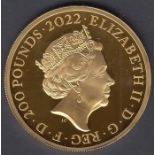 Coins : 2022 Duke of Cambridge 40th Birthday GOLD £200 coin 62.42g