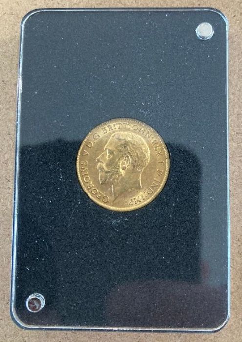 Coins : 1914 Gold Half Sovereign slabbed and in display box - Image 3 of 3