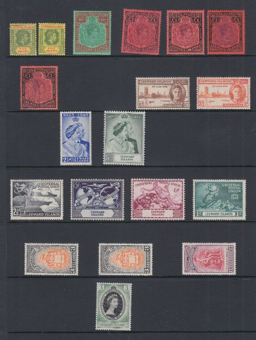 STAMPS LEEWARD ISLANDS 1890 to 1954 mostly mint collection - Image 3 of 3