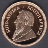 Coins : 2022 1/4 Krugerand Gold Proof in display box with cert