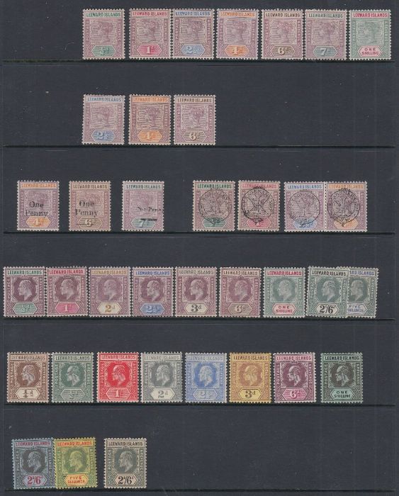 STAMPS LEEWARD ISLANDS 1890 to 1954 mostly mint collection - Image 2 of 3