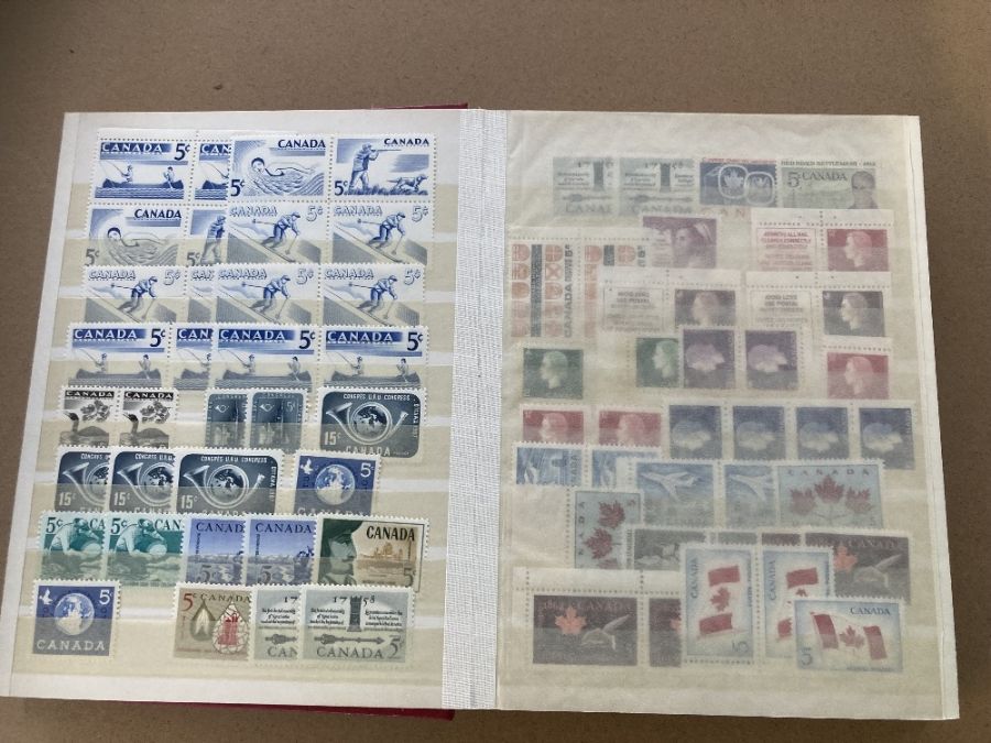 STAMPS CANADA, Collection in Schaubek album plus stock books - Image 2 of 5