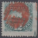 STAMPS USA 1869 2c Green good used SG 119 Cat £180