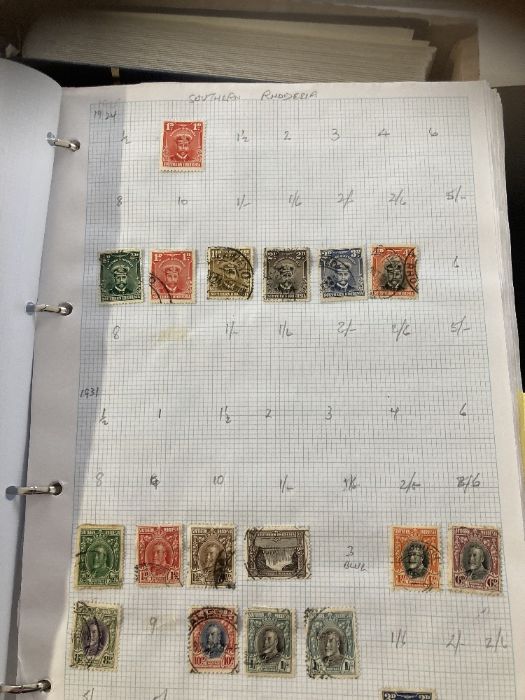 STAMPS : WORLD, box with five albums or stockbooks - Image 3 of 6