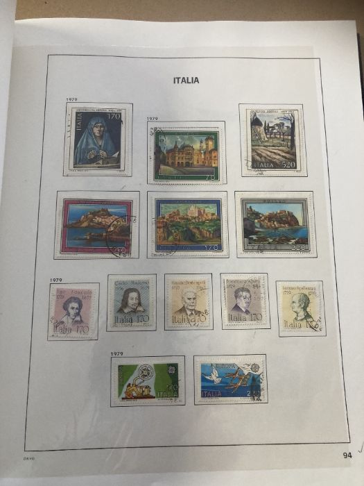 STAMPS ITALY Used collection in boxed DAVO album 1860's to 1990's sparse in places but good starter - Image 4 of 5