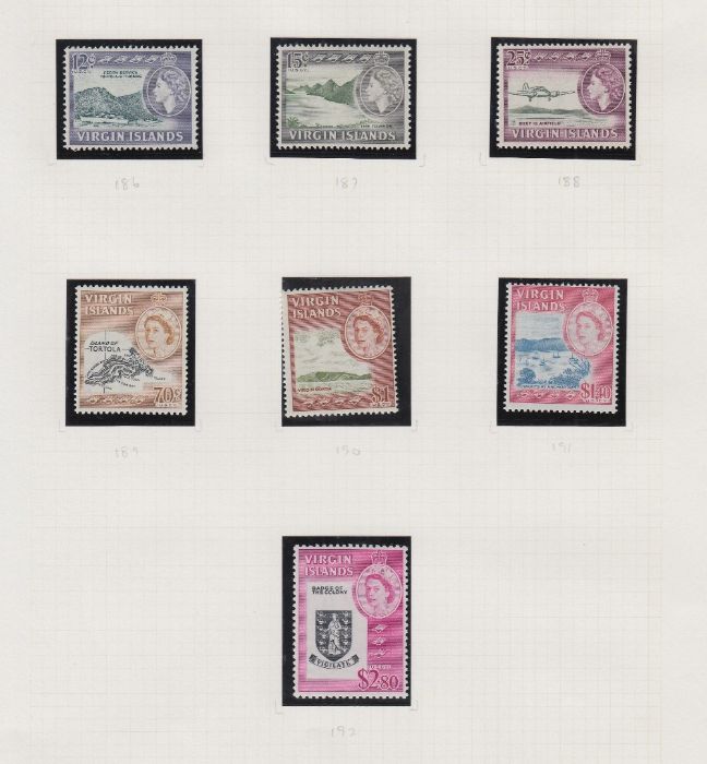 STAMPS BRITISH VIRGIN ISLANDS QV to QEII mint collection in an album - Image 5 of 5