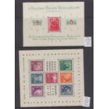 STAMPS HUNGARY 1938 miniature sheets fine mint