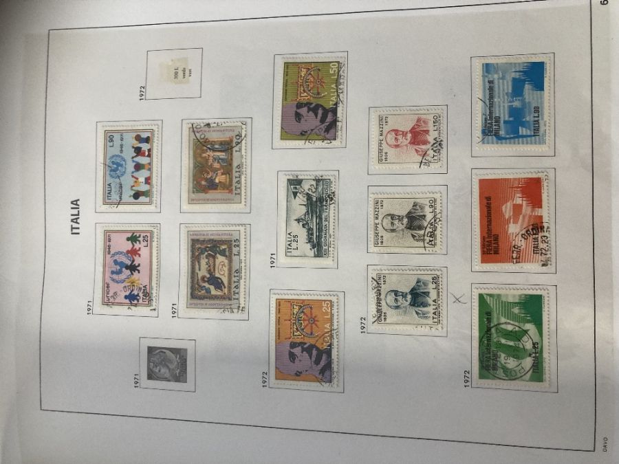 STAMPS ITALY Used collection in boxed DAVO album 1860's to 1990's sparse in places but good starter - Image 5 of 5