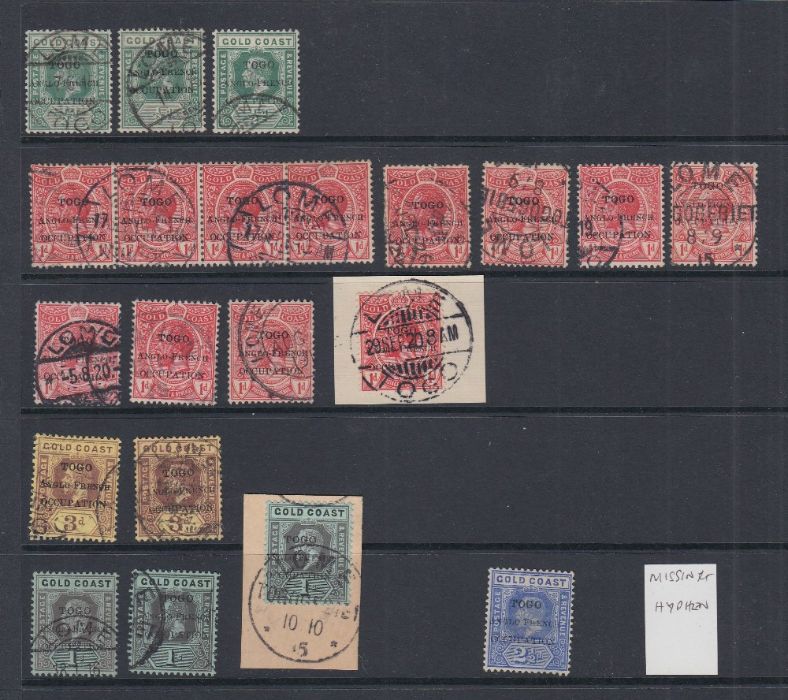 STAMPS TOGO 1915-20 mint & used GV overprinted issues - Image 3 of 3