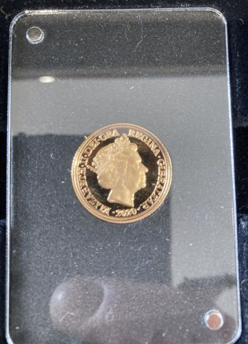 Coins : 2020 Gold Proof Churchill set of three Sovereign, 1/2 and 1/4 Sovereign - Image 4 of 5