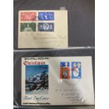 Great Britain First Day Covers in two albums 1953