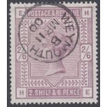 STAMPS : 1883 2/6 Lilac (HE), very fine used examp