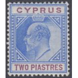 STAMPS CYPRUS 1903 2pi Blue and Purple lightly mou