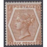 STAMPS 1872 6d Deep Chestnut plate 11 (QF), superb