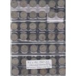 COINS : Pre 1947 Florins (42) all in very fine condition 466g