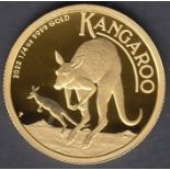 COINS : 2022 1/4oz Gold Proof coin Australia Kangaroo (Pure gold) 24ct