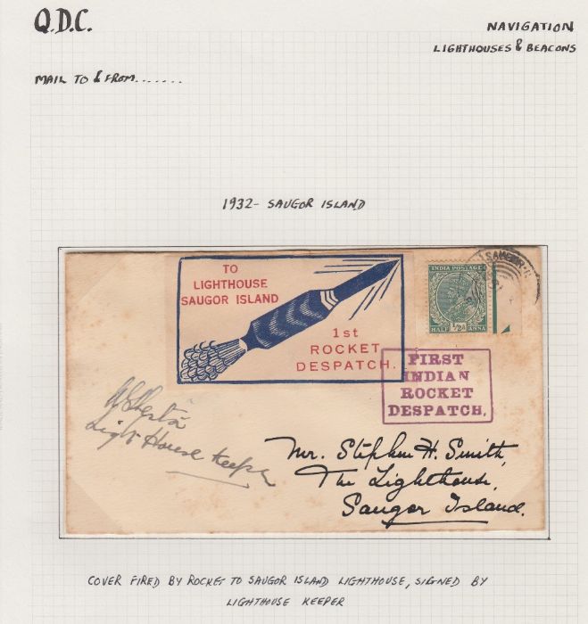 ROCKET POST - two 1930's Indian covers - Image 2 of 2