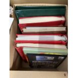 Mixed box of albums and stockbooks, mainly modern