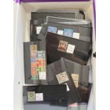 BRITISH COMMONWEALTH, file box with mint & used on over 100 stock cards