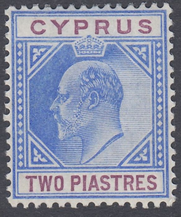 1903 2pi Blue and Purple, lightly mounted mint SG 53