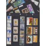 Unmounted mint sets and minisheets on stock cards