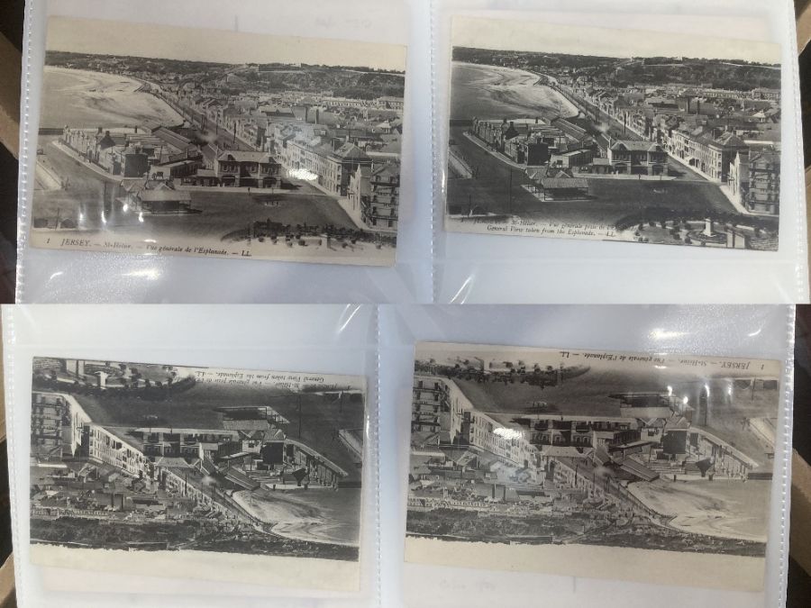 JERSEY, five albums containing 707 mint or used pre-war postcards - Image 2 of 6