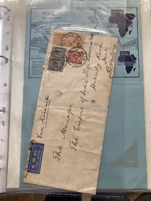 KENYA, box with commercial airmail covers and a few first flights - Image 3 of 5