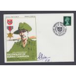 WW2 Burma Campaign cover signed by Field Marshall Slim