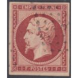 1853-61 Napoléon 1f carmine