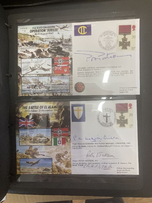 box of RAF and other Military covers, many signed, including Johnnie Johnson - Image 3 of 6