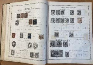 STAMPS : IDEAL PRINTED ALBUM, a sparsely filled 1921 edition