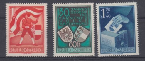 STAMPS 1950 Carinthian Plebiscite, fine mint set